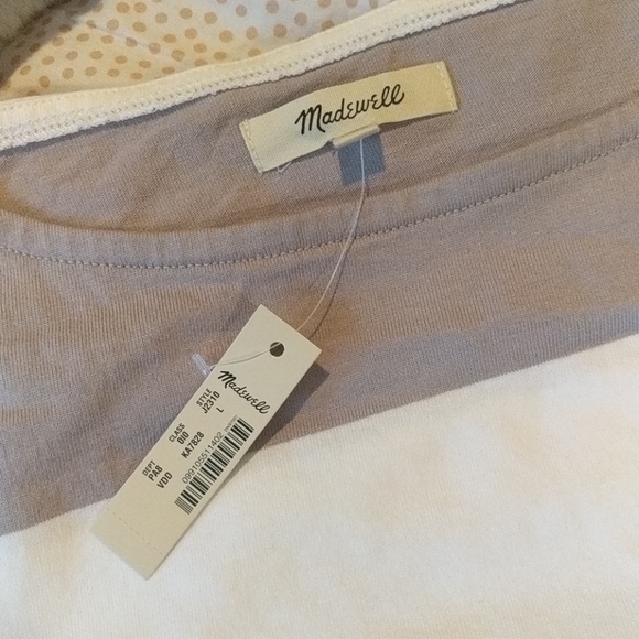 NWT ✨ Madewell cotton striped boxy tee - Picture 3 of 4